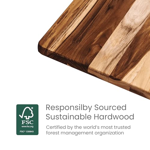 Teakhaus Essential Trio Teak Cutting Board Set - Small, Medium & Large