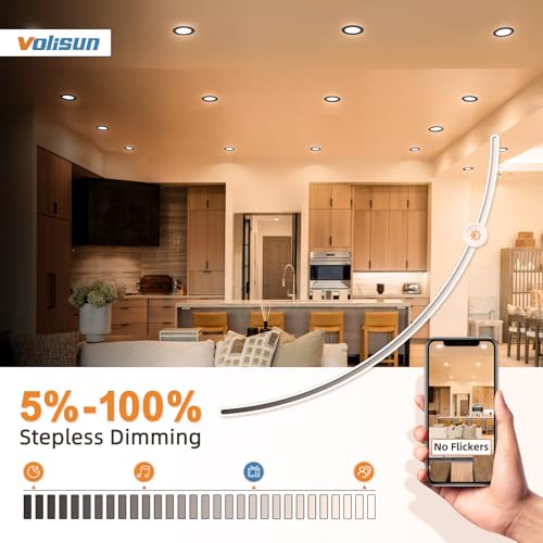 Black 4 Inch Recessed LED Downlight 5 CCT Dimmable 810 Lumens ENERGY STAR