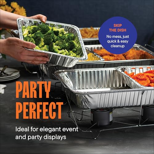 Disposable Aluminum 9x13 Baking Pan Trays - Heavy Duty Food Containers 30-Pack Variation 30