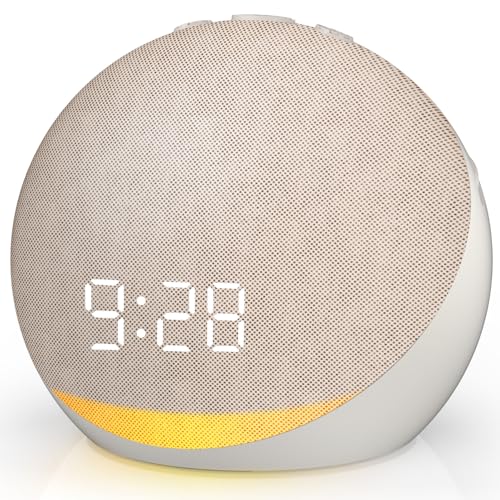 Acedeck Putty Sound Machine Alarm Clock with 25 Sleep Sounds & Night Light