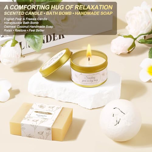 Get Well Soon Gift Basket for Women - Self Care & Recovery Gift Set with Blanket, Candle, Mug, Bible Verse Jar