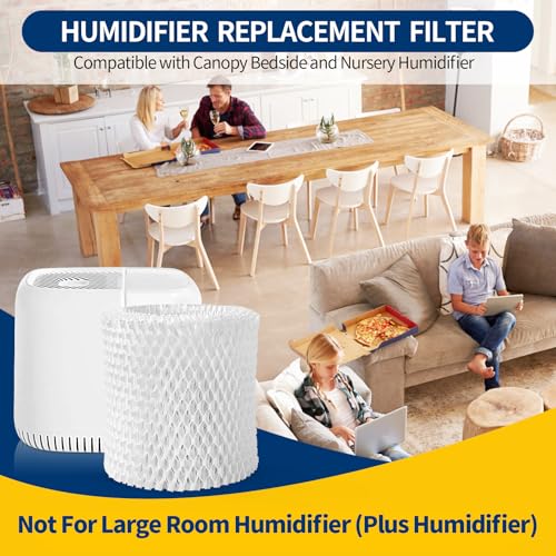 Gazeer 6-Pack Replacement Humidifier Filters for Canopy Bedside & Nursery Humidifiers
