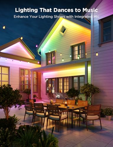 Govee 32.8ft Outdoor RGBIC LED Strip Lights Waterproof Smart Patio Lights