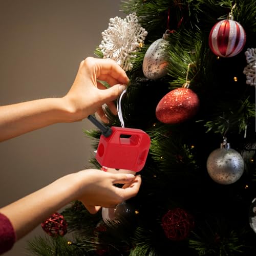 AELVOURS 1 Pack Christmas Gas Can Ornament Money Holder Red Resin Holiday Decorations