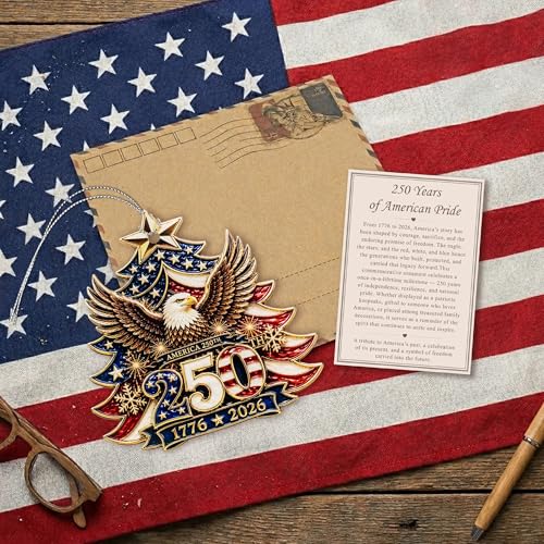 America 250 Christmas Ornaments, Decor, Ornaments