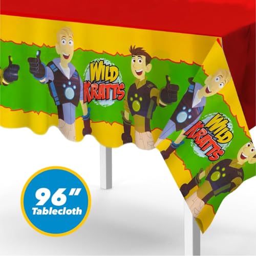 Wild Kratts Birthday Party Kit - Complete Set for 10 Kids with Decorations & Eco-Friendly Tableware