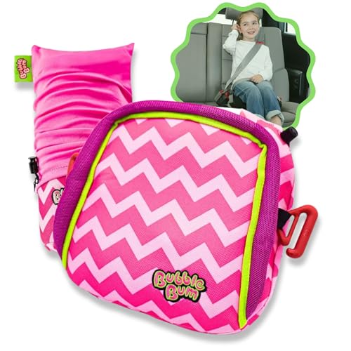 Inflatable Booster Car Seat for Kids Pink Chevron - Travel & Safety