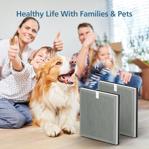 WILERDA 4 Pack 3-in-1 Replacement Filter for Pure Enrichment PureZone Air Purifier