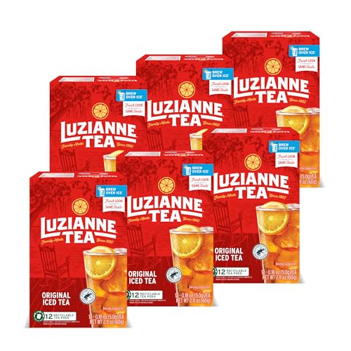 Luzianne Unsweetened Iced Tea Pods - Single Serve for Fresh Brewed Tea