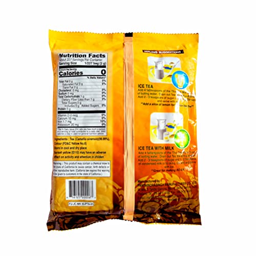 Thai Iced Tea Mix 16 oz Pack of 6 - Traditional Restaurant Style Black Tea