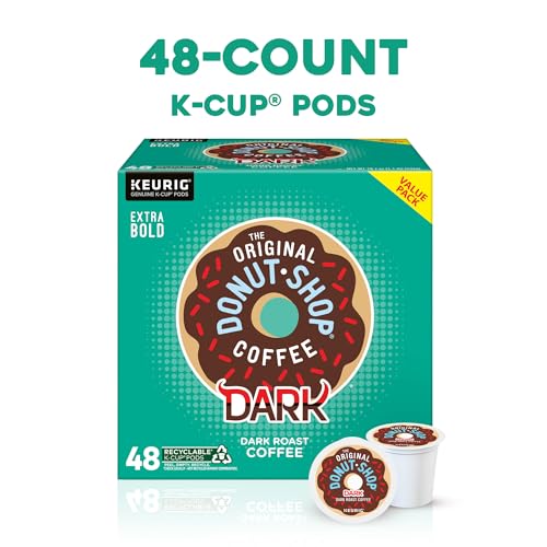Dark Roast Coffee Pods - 48 Count, Compatible with Keurig K-Cup