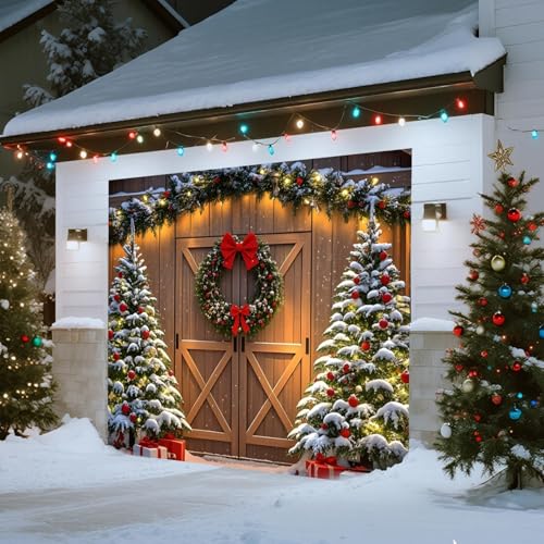 Christmas Garage Door Cover, Banner, Holiday Decoration Banner