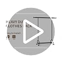 Heavy Duty 65" Metal Clothes Rack with Locking Wheels - Chrome Variation