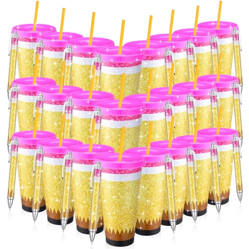 Multicolor 48 Pcs Teacher Appreciation Gift Set with Plastic Pencil Cups - Classic Design