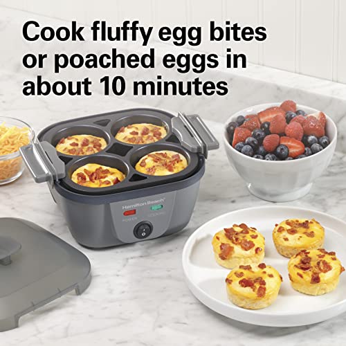 Hamilton Beach 6-in-1 Electric Egg Cooker for Hard Boiled Eggs, Sous