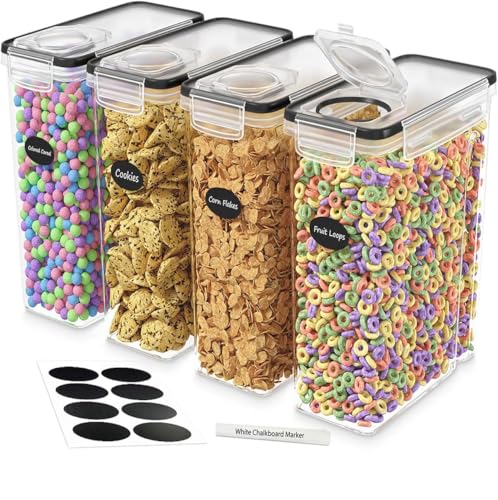 Standard 4 Pack Airtight Cereal Storage Containers 4L Set of 4 - DWËLLZA KITCHEN