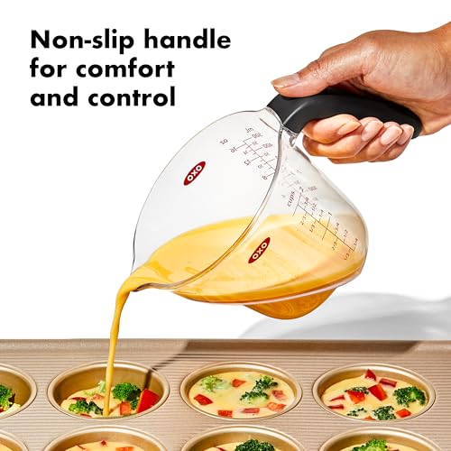 Measuring Cups Set - Angled 3-Piece Kitchen Liquid Measuring Spoons - Multi Size