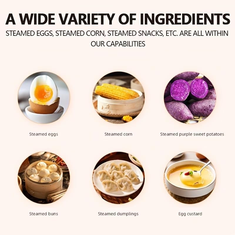 Rapid Egg Cooker - Electric 6-Egg Capacity | Soft, Medium, Hard Boiled & Poached Eggs, Auto Shut-Off, BPA Free