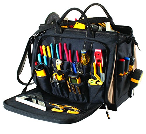 Tool Bag - Custom Leathercraft 1539 Multi-Compartment 50 Pocket Organizer