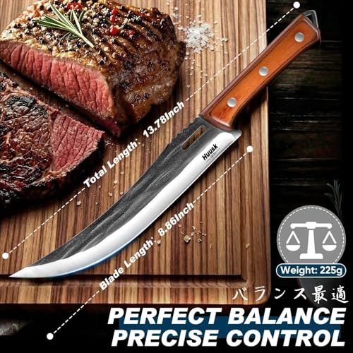 Japanese High Carbon Steel Carving Knife with Ergonomic Handle - Professional Kitchen Tool