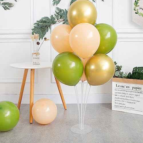 Balloon Stand Kit 4 sets Balloon Arch Stand with Base and Balloon Sticks for Christmas Table Graduation Wedding Birthday Baby Shower Gender Reveal Party New Year Decorations