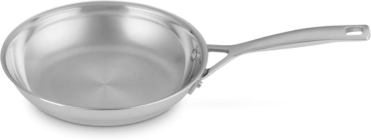 Le Creuset Stainless Steel Fry Pan - Classic 3-Ply Construction, 8-Inch Size