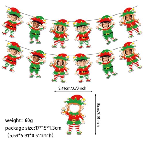 Christmas Elf DIY Photo Banner - Holiday Party Decor & Classroom Bulletin Board