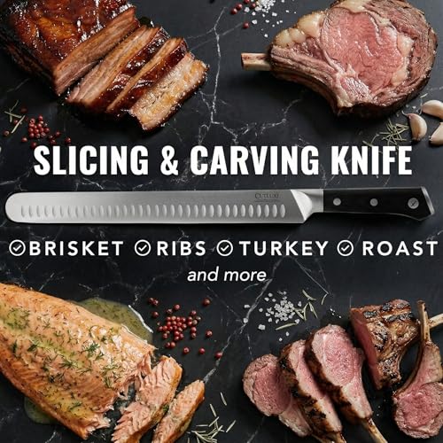 Brisket Knife - 12-Inch Carving & Slicing Knife for Meat & BBQ - Cutluxe