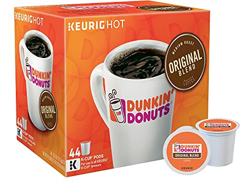Dunkin' Donuts Original Blend Coffee K-Cup Pods Medium Roast 44-Count Pack