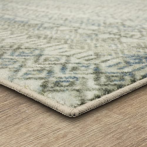Mohawk Home Prale Geometric Ivory (2' 6" X 10') Runner Rug
