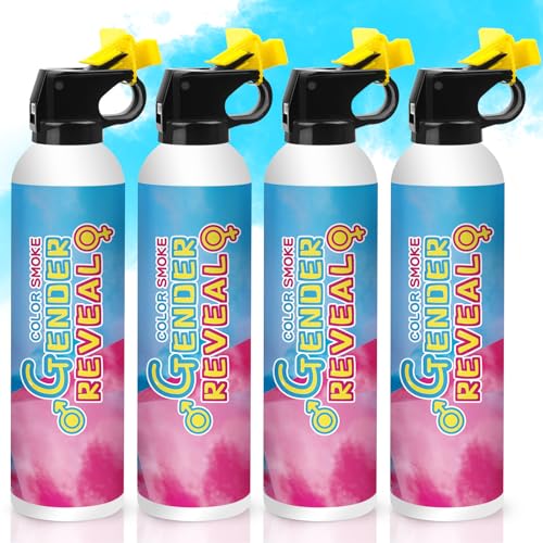 Merear Blue Gender Reveal Fire Extinguisher Set of 4 | Baby Boy Party Decorations