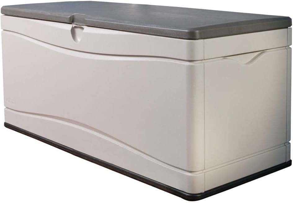 LIFETIME Extra Large Deck Box - 130 Gallon Capacity in Desert Sand/Brown Color