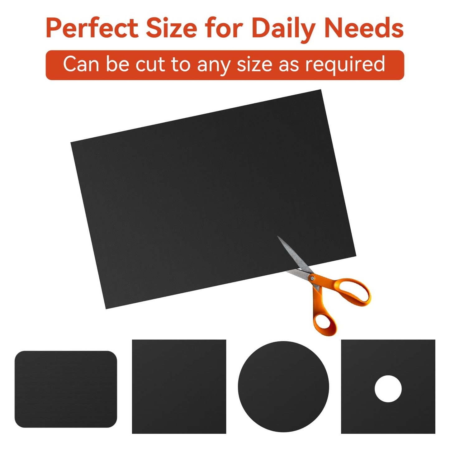 Oven Liners for Bottom of Electric Gas Oven, Reusable Non-Stick Teflon Protector Mat, Heat Resistant Grill Mats Outdoor, Easy to Clean Gas Stove Liners BPA and PFOA Free 23.6"x 15.7" Stovetop Cover
