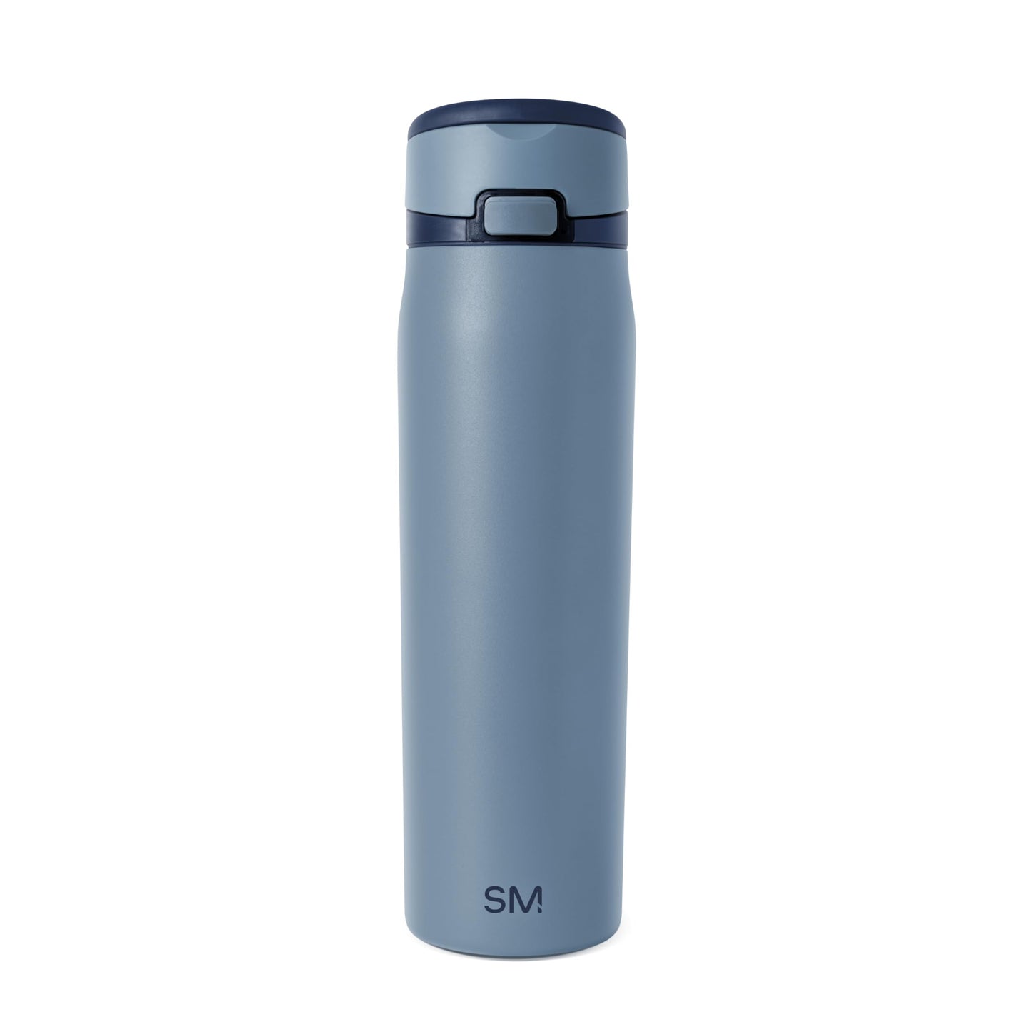Simple Modern Mesa Loop Water Bottle with Covered Straw and Handle | 30oz Cup Holder Friendly Insulated Stainless Steel Bottles for Travel, Sports and School | Deep Dune