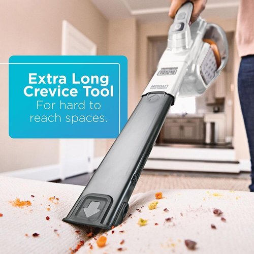 BLACK+DECKER Handheld Vacuum - Cordless, Portable Design with Powerful Suction & Extended Runtime | AdvancedClean+ (HHVK320J10)