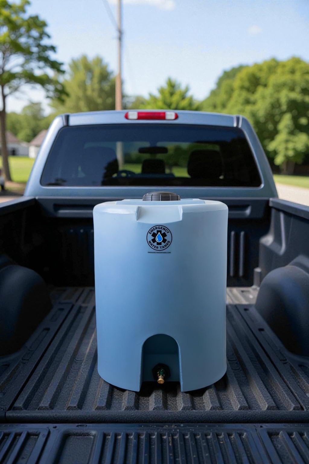 55 Gallon Stackable Emergency Water Storage Tank for Long-Term Drinking Water Heavy-Duty Water Barrel