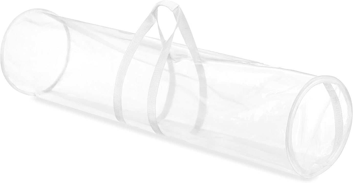 Whitmor Clear Gift Wrap Organizer - Zippered Storage for 25 Rolls | Pack of 6