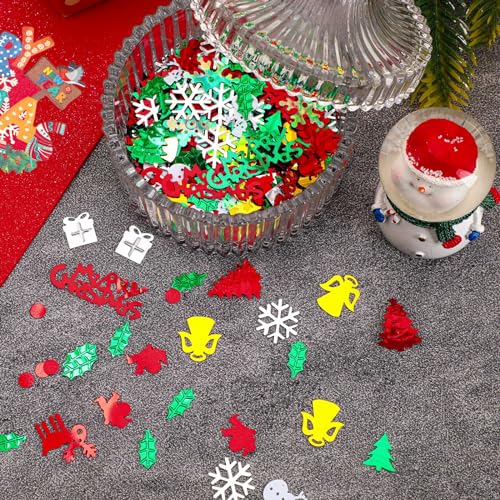 MARFOREVER Christmas Day Confetti Glitter Table Decorations Party Confetti