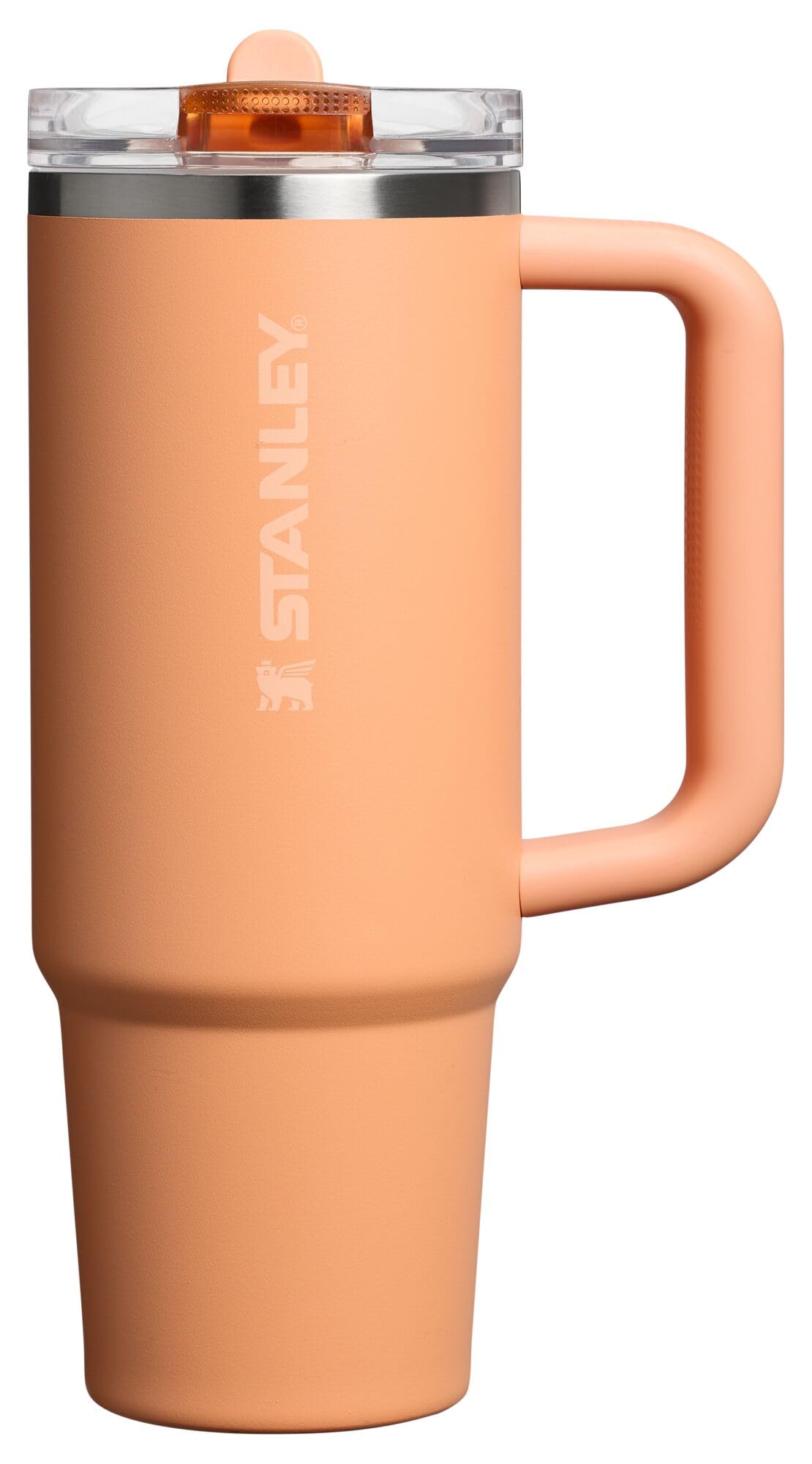 STANLEY Quencher ProTour Flip Straw Tumbler with Leakproof Lid 30 oz | Built-In Straw and Handle | Cup Holder Compatible for Travel | Insulated Stainless Steel Cup | BPA-Free | Apricot