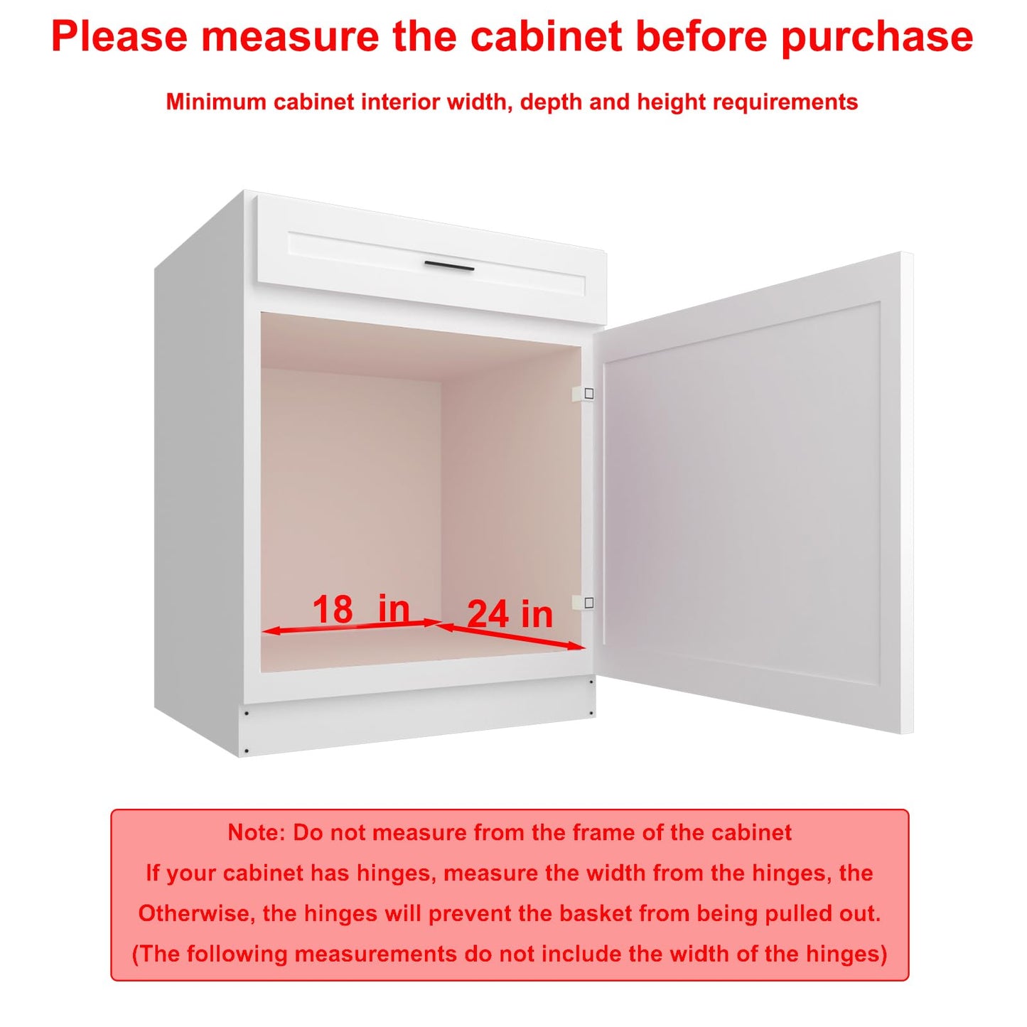 2 Tier Pull Out Cabinet Organizer, 17" W x 21" D Heavy-Duty Metal Sliding Drawer Shelf for Kitchen Cabinets, Chrome, Doesn't Include Door Fittings