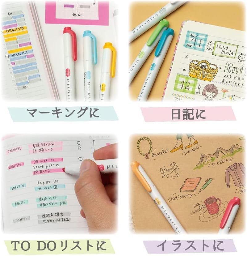 Zebra Mildliner 35-Color Highlighter Set with Gift Box - Light, Eye-Friendly Ink