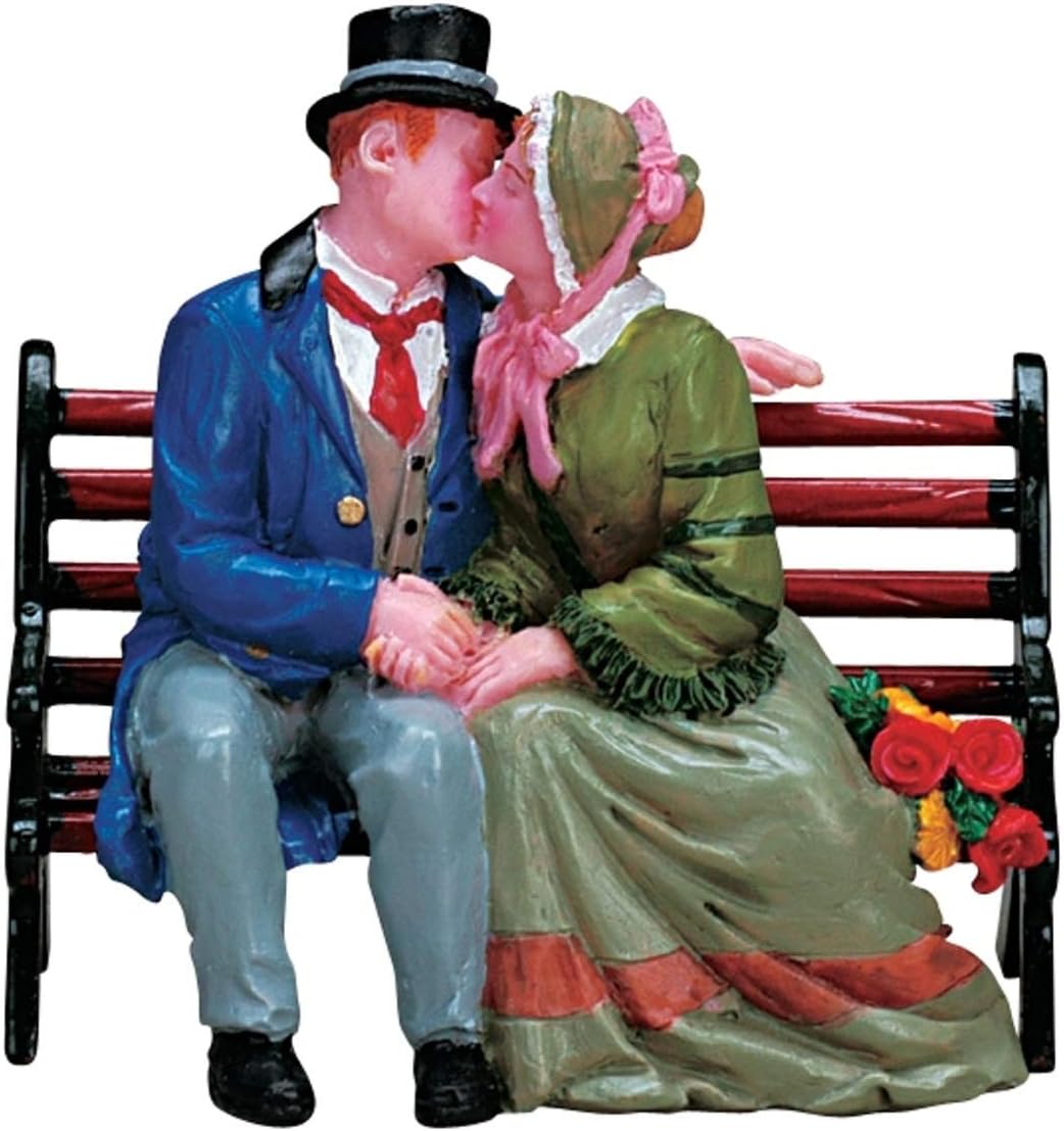 Lemax Christmas Village The Kiss - Charming Holiday Decor Figurine | Perfect for Festive Displays