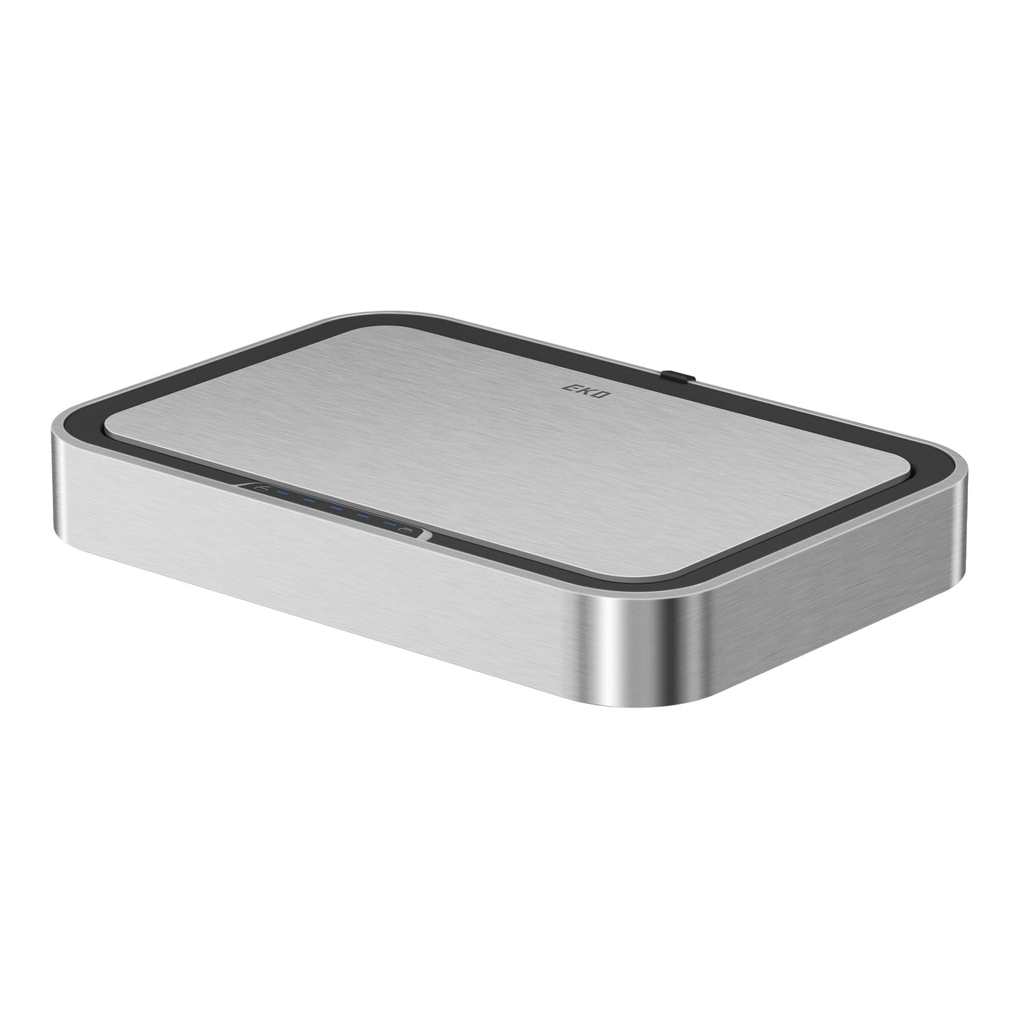 EKO Deluxe Mirage-T 13.21 Gallon Sensor Trash Can Replacement Lid – Matte Stainless Steel, Compatible with Mirage-T EK9278T & Deluxe Mirage-T EK9378T
