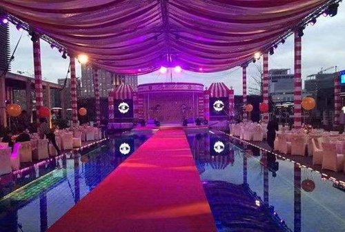 Aisle Runners Wedding Accessories 2mm Red Aisle Runner Carpet Rugs for Step and Repeat Display, Ceremony Parties and Events Indoor or Outdoor Decoration 24 Inch Wide x 15 feet Long
