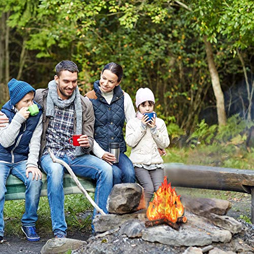 Boao 3 Sets Fake Fire Fake Flame Prop Camping Decoration 3D Cardboard Campfire Centerpiece Artificial Flames Campfire Party Decoration for Camp Bachelorette Party Supplies(Gold Orange)