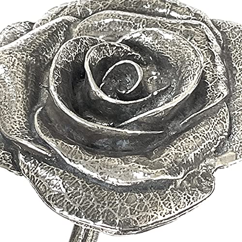 10th Wedding Anniversary Keepsake Rose - Tin Pewter Handmade Gift