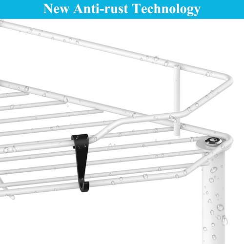 HuggieGems Corner Shower Caddy Organizer - 3 Tier Floor Stand with Hooks | White Bathroom Shelf