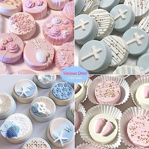 Sakolla 3-Piece Chocolate Cookie Mold Set, 2.1 Inch Silicone Baking Molds