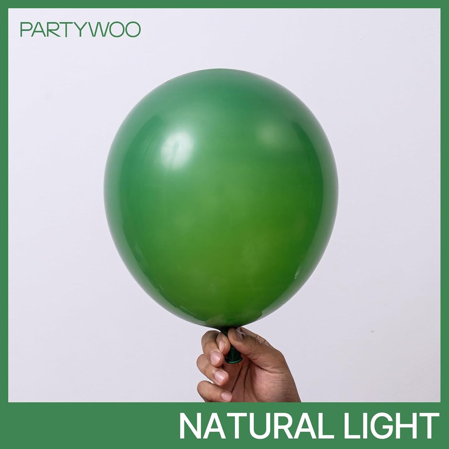 PartyWoo Dark Green Balloons - 99-Piece Emerald Balloon Arch Kit for Birthday & Graduation Decor