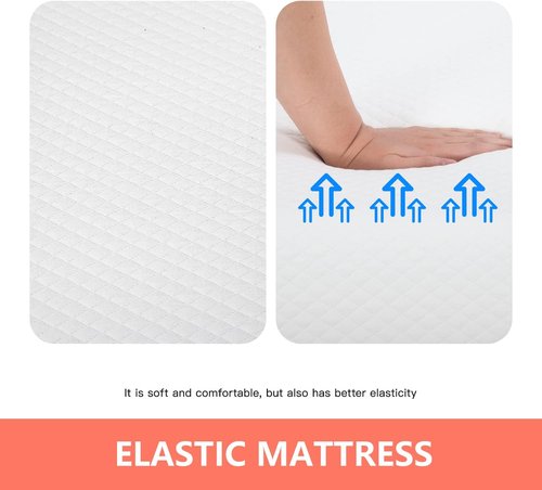 FDW 5-Inch Gel Memory Foam Mattress - Medium Firm | Pressure Relief & Cooling | White Bed in a Box